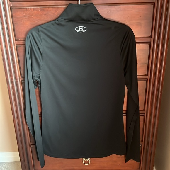 Under Armour Loose Heat Gear Quarter Zip Pullover Black - Picture 2 of 5